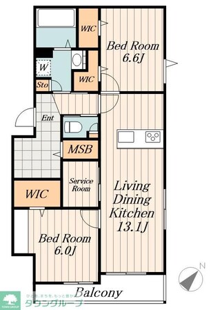 PLACIDO.Nの物件間取画像